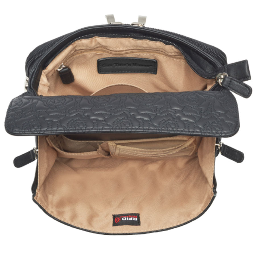 Clutch Concealed Carry Purse Embroidered Lambskin GTM-10