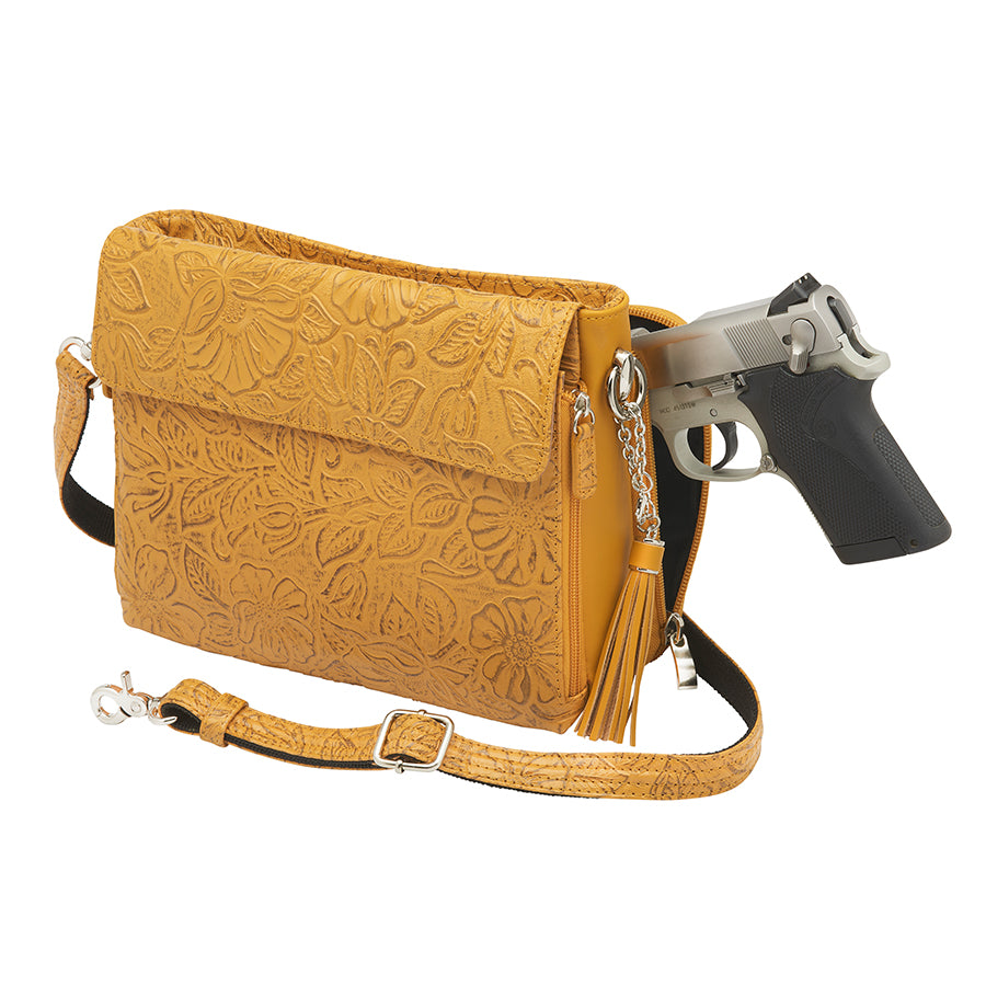 Clutch Concealed Carry Purse Debossed USA Cowhide GTM-22