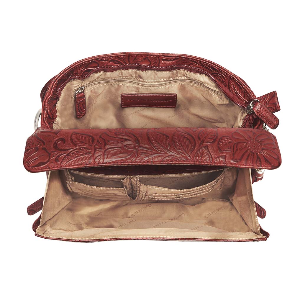 Clutch Concealed Carry Purse Debossed USA Cowhide GTM-22