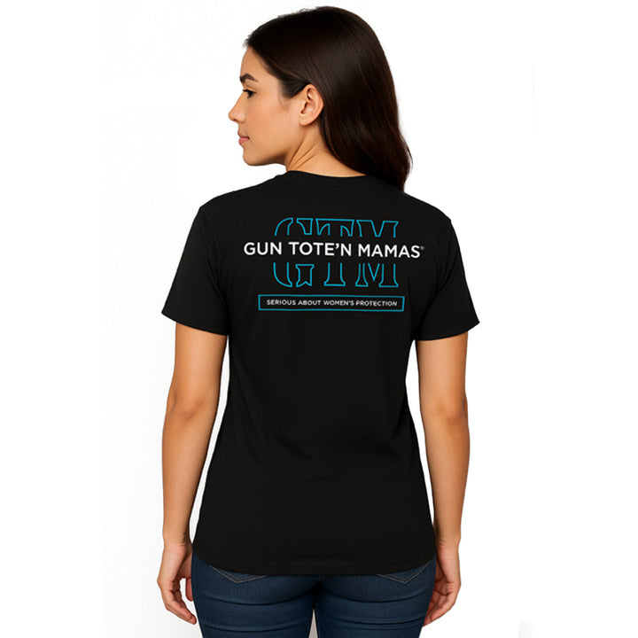 GTM originals tee with a model wearing it back visual