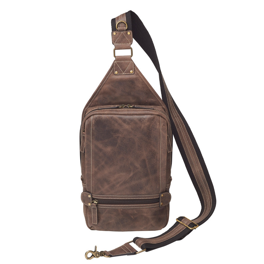 Sling Backpack Concealed Carry Bag – GTM-108 Distressed Buffalo