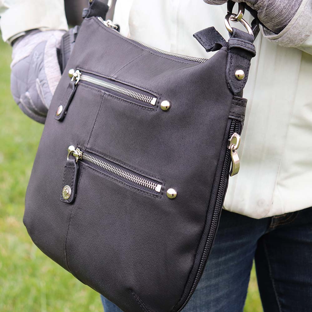 Satchel Concealed Carry Purse Tumbled Leather GTM-23