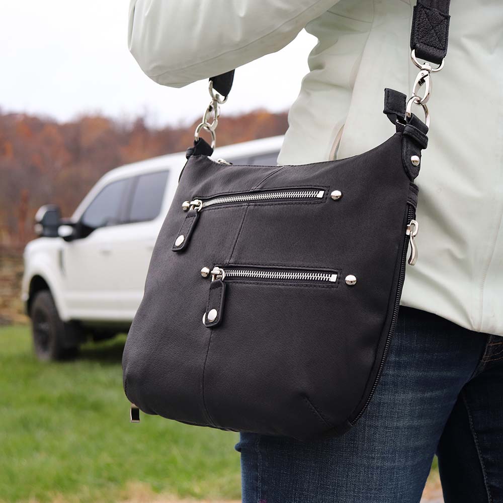 Satchel Concealed Carry Purse Tumbled Leather GTM-23