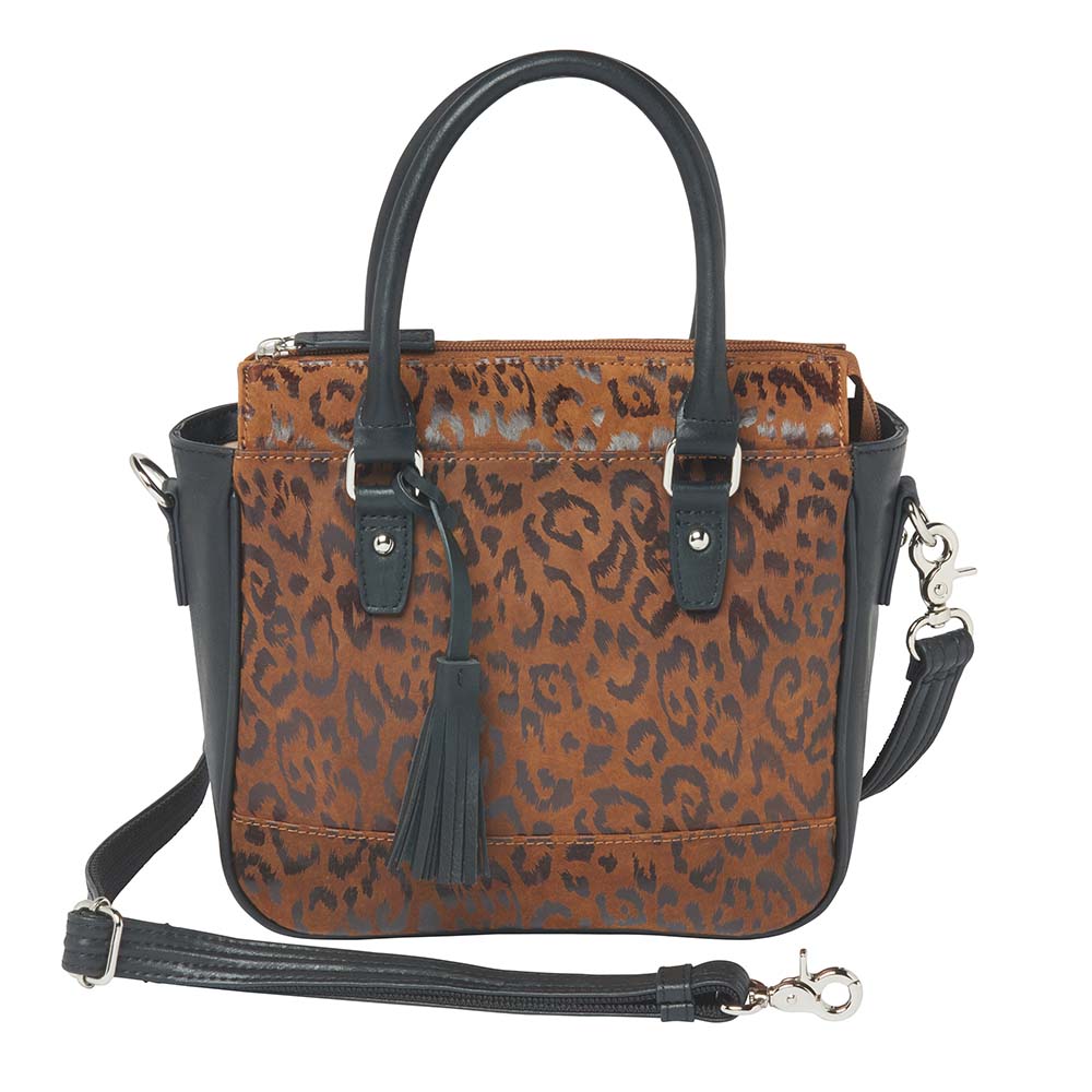 Park Ave Mini Hand Tote, Debossed Suede Park Ave Mini Hand Tote, Debossed Suede