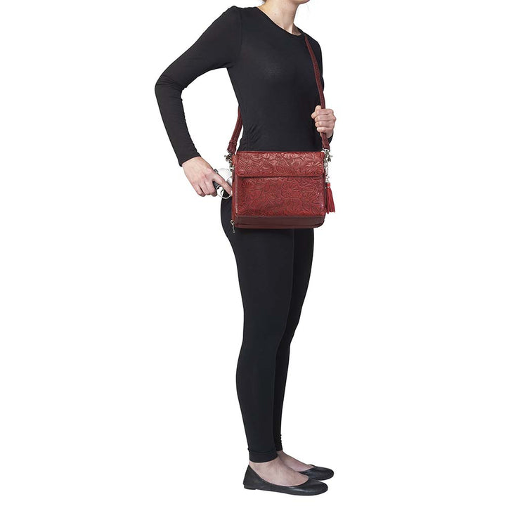 Clutch Concealed Carry Purse Debossed USA Cowhide GTM-22