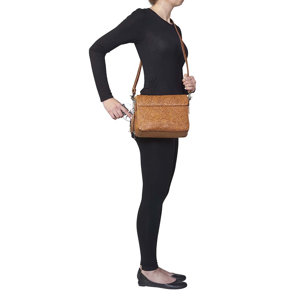 Clutch Concealed Carry Purse Debossed USA Cowhide GTM-22