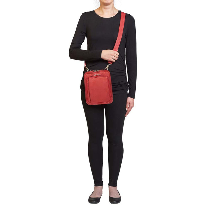 Crossbody Shoulder Pouch Concealed Carry Bag Leather GTM-99