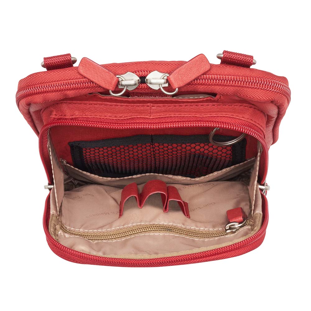 Crossbody Shoulder Pouch Concealed Carry Bag Leather GTM-99