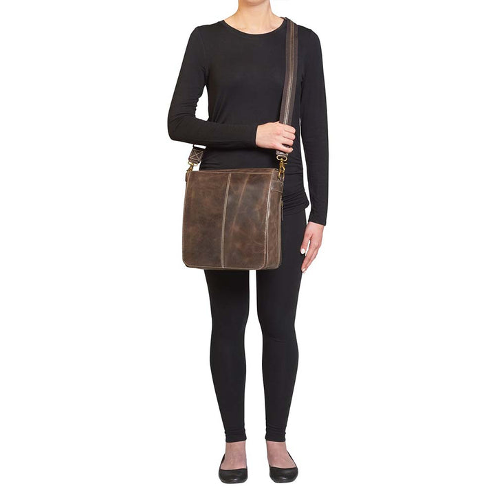 Messenger Bag Concealed Carry Purse Distressed Buffalo GTM-CZY/02