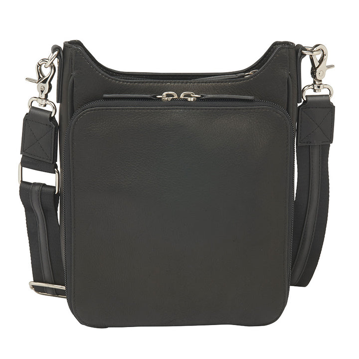 Stylish concealed carry purse with secure, easy-access gun compartment and RFID protection. Features high-quality leather, durable, slash-resistant straps, and adjustable holster for left or right-hand draw. Practical and fashionable with ample storage for essentials