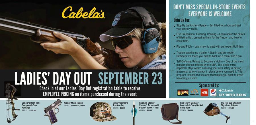 Cabela's Ladies Day Out! - September 23rd, 2017