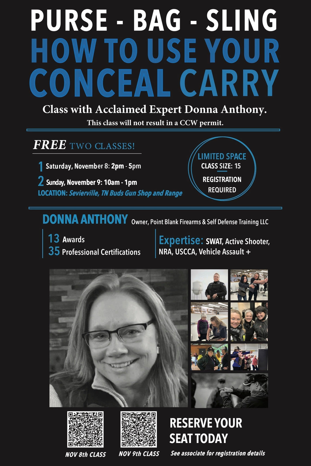 Gun Tote’n Mamas and Donna Anthony Host Conceal Carry Class at Buds Gun Shop