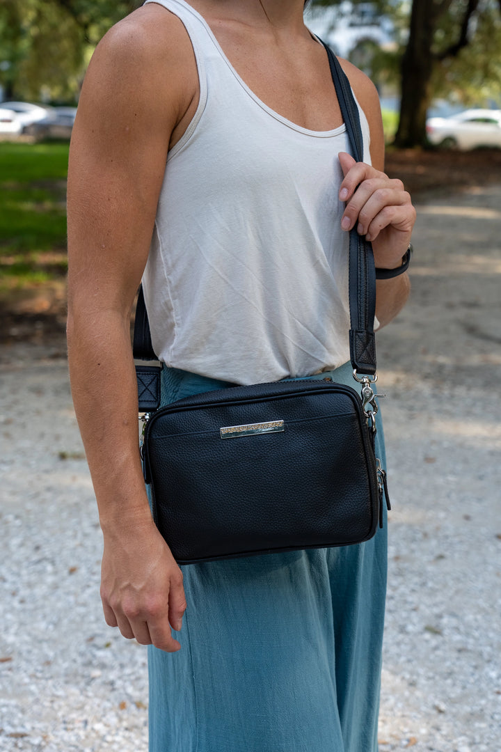 Slim Clutch Crossbody Concealed Carry Bag Cowhide GTM-105