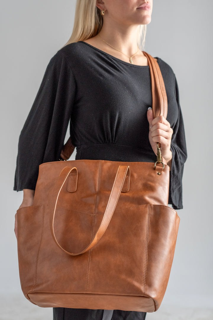 Oversized Travel Tote Concealed Carry Bag USA Cowhide GTM-107
