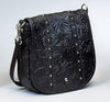 Studded Flap Concealed Carry Bag USA Debossed Leather GTM-16