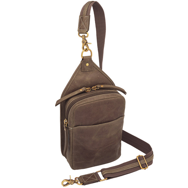 Slingster Minimalist Concealed Carry Sling USA Buffalo Leather GTM-CZY/106