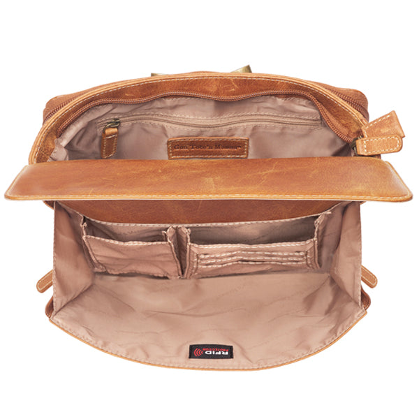 Clutch Concealed Carry Purse Distressed Buffalo GTM-CZY/22 Birds Eye view