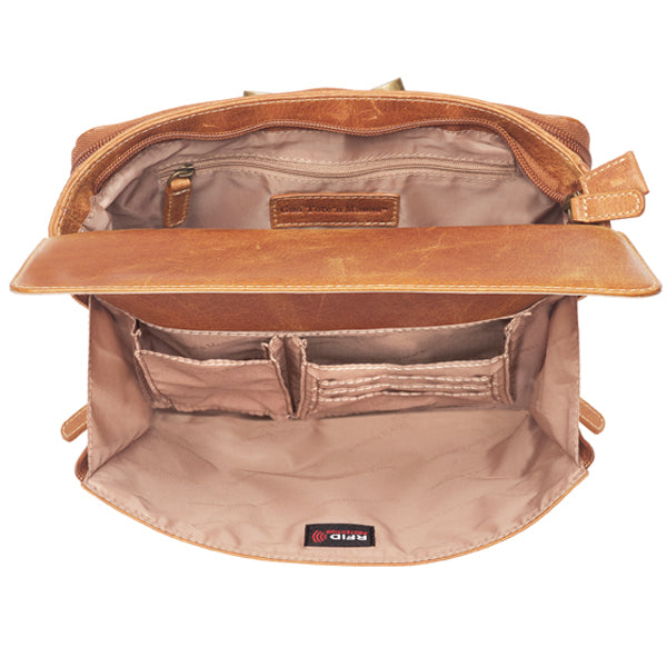 Clutch Concealed Carry Purse Distressed Buffalo GTM-CZY/22 Birds Eye view