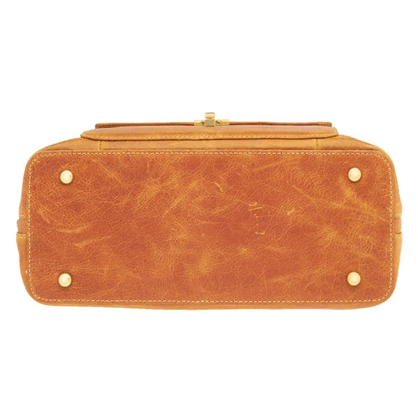 Avenue Large Satchel Concealed Carry Bag GTM-32/PBBONE Carmel purse from the bottom