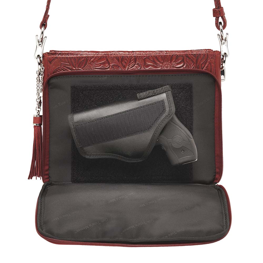 Clutch Concealed Carry Purse Debossed USA Cowhide GTM-22