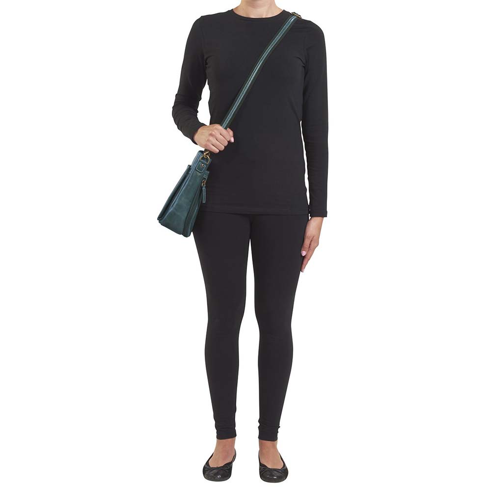 Slim Crossbody Concealed Carry Purse Distressed Buffalo GTM-CZY/98