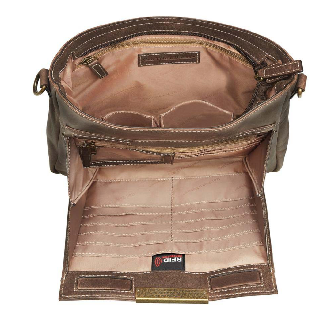Purse with front wallet organizer sale