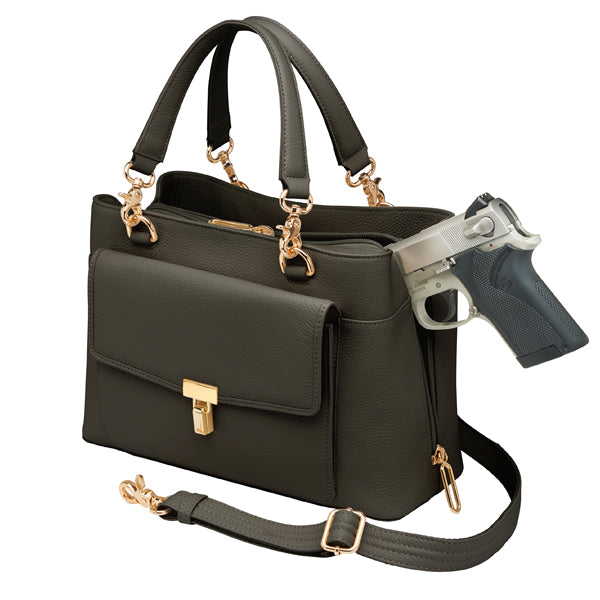Avenue Large Satchel Concealed Carry Bag GTM-32/PBBLACK