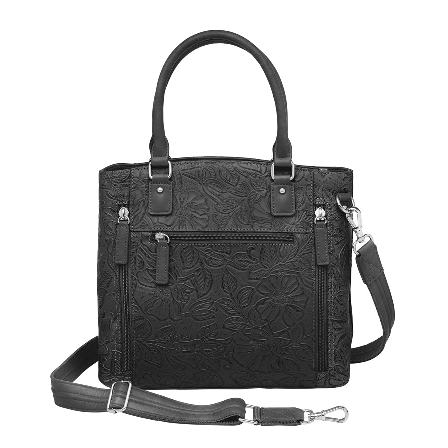 Leather Concealed Carry Town Tote Purse – Tooled USA Cowhide | GTM