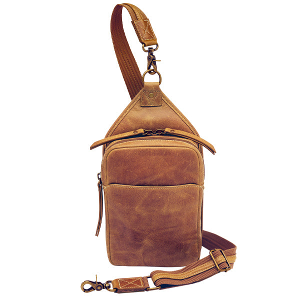 Slingster Minimalist Concealed Carry Sling USA Buffalo Leather GTM-CZY/106