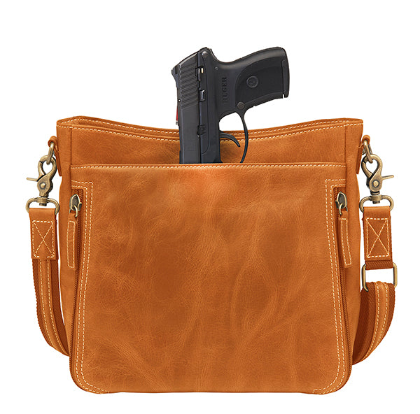 Slim Crossbody Concealed Carry Purse Distressed Buffalo GTM-CZY/98