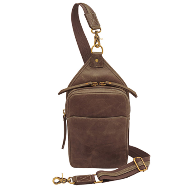 Slingster Minimalist Concealed Carry Sling USA Buffalo Leather GTM-CZY/106