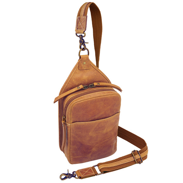 Slingster Minimalist Concealed Carry Sling USA Buffalo Leather GTM-CZY/106