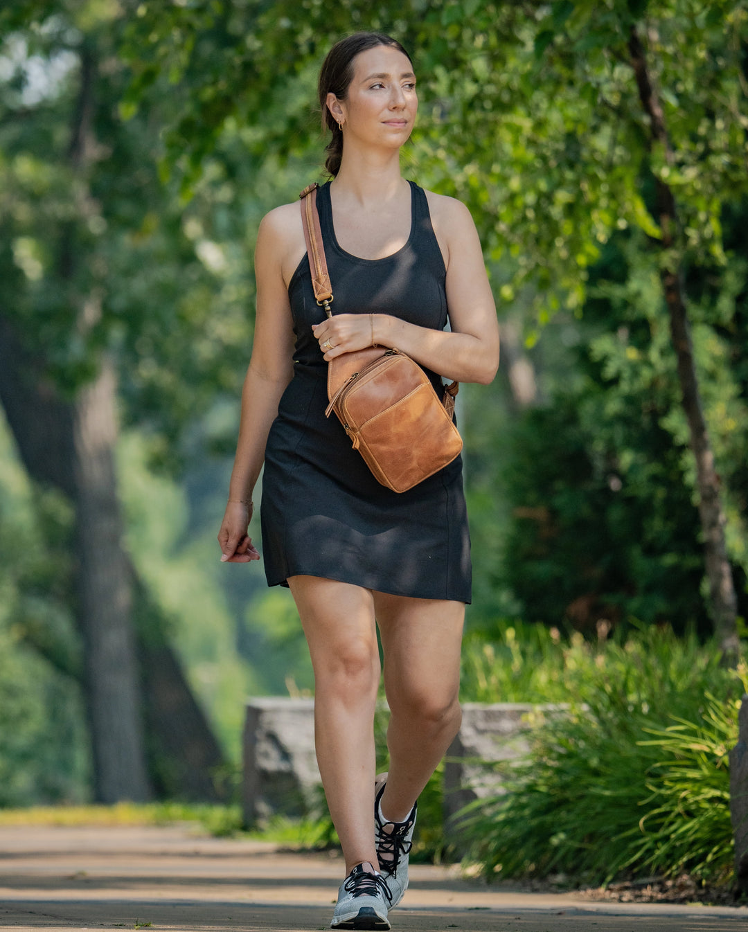 Compact Concealed Carry Sling Crossbody USA Buffalo Leather GTM-CZY/106