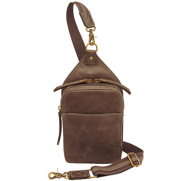 Slingster Minimalist Concealed Carry Sling USA Buffalo Leather GTM-CZY/106