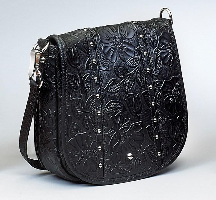 GTM-16 Simple Bling Tooled Leather - 3 Colors - Concealed Carry Handbags - CCW Purses - GunTotenMamas