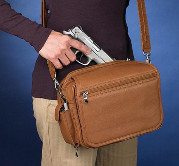 GTM-28 Classic Boston Bag - 2 Colors - Concealed Carry Handbags - CCW Purses - GunTotenMamas