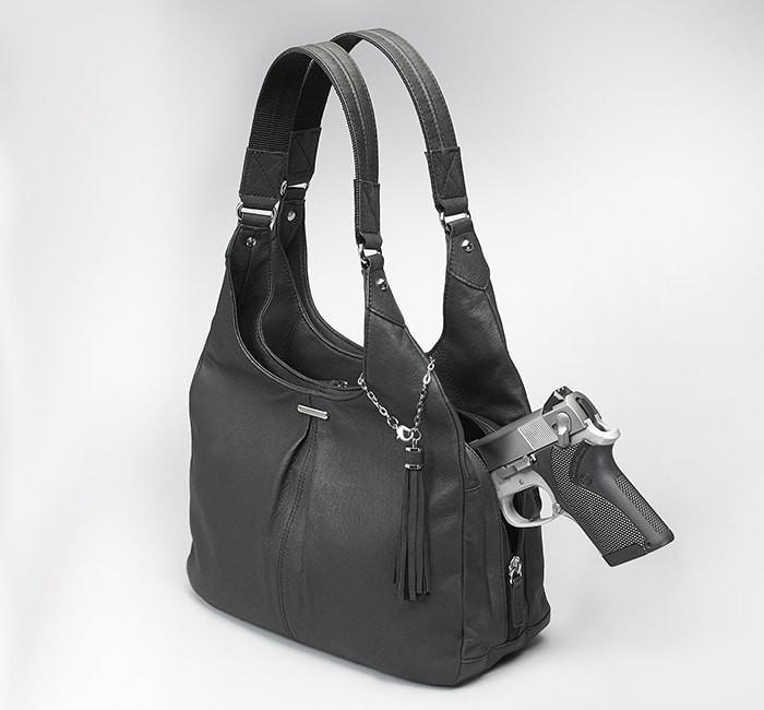GTM-32 Pleated Slouch - 2 Colors - Concealed Carry Handbags - CCW Purses - GunTotenMamas