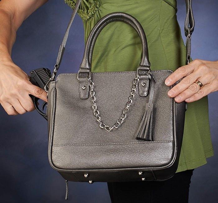 GTM-52 Park Avenue Tote - 3 Colors - Concealed Carry Handbags - CCW Purses - GunTotenMamas