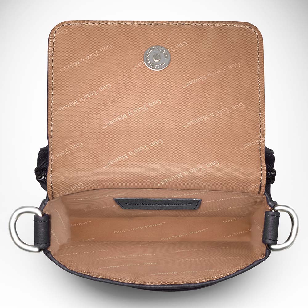 Crossbody Phone Pouch, Tumbled Leather