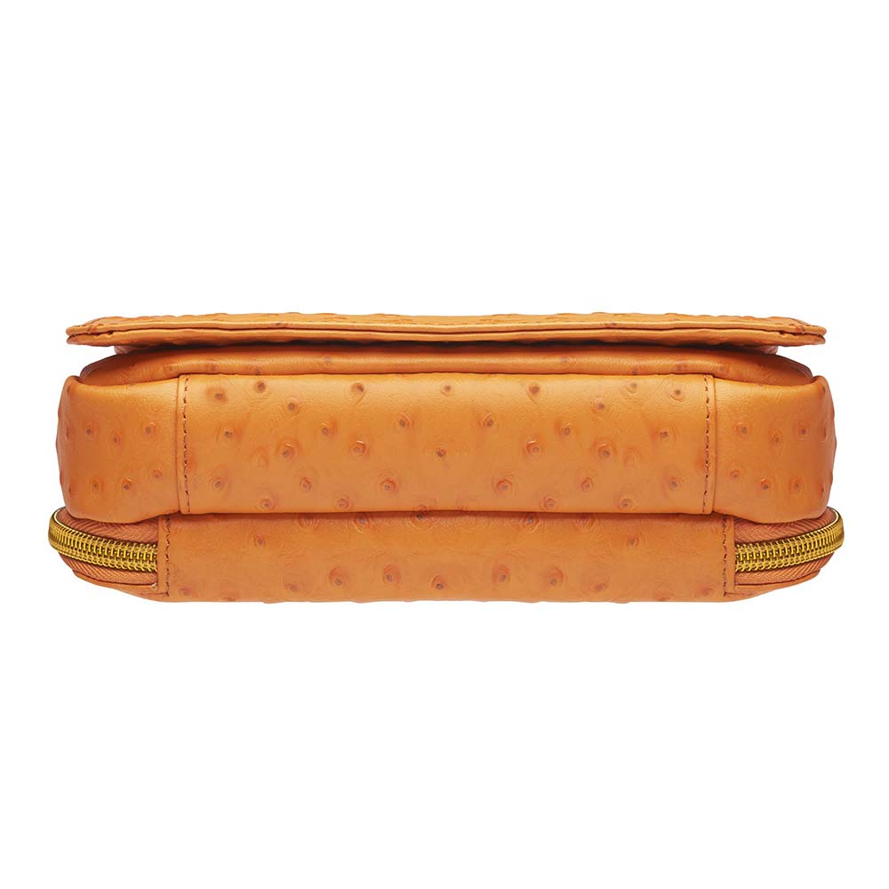 Crossbody Organizer, Debossed USA Cowhide