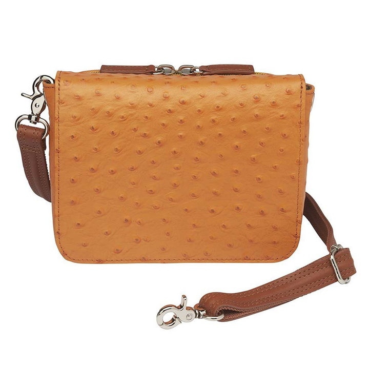 Crossbody Organizer Organizer, Debossed USA Cowhide