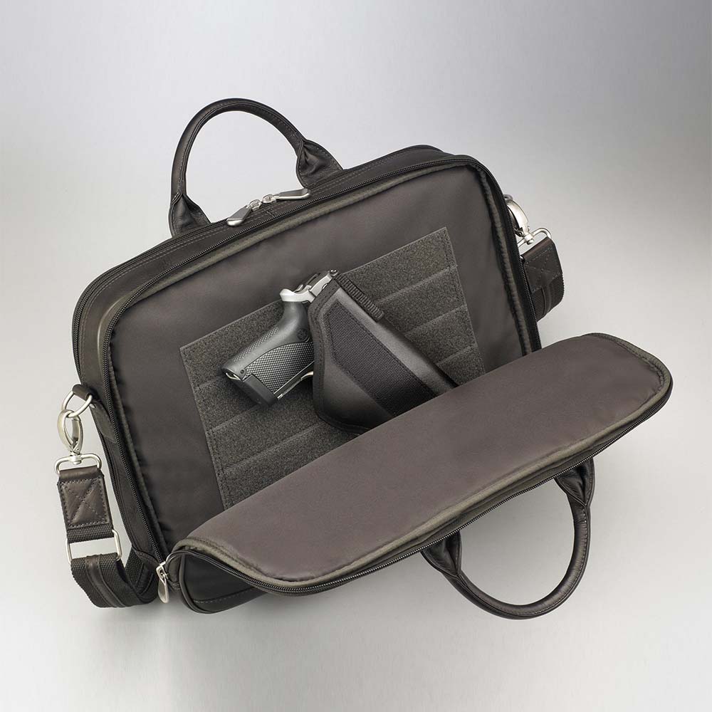 Briefcase Concealed Carry Bag – GTM-155 Cowhide CCW Bag