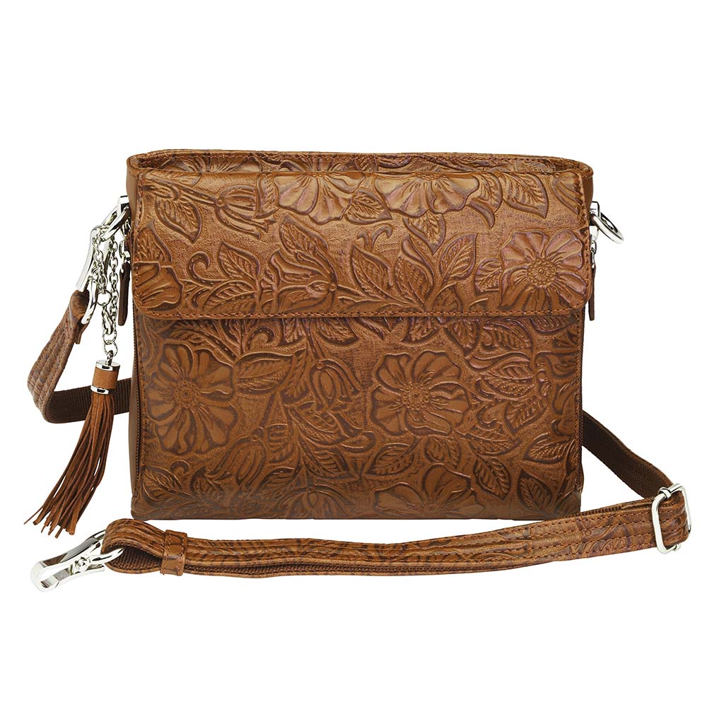 Brown Concealed Carry Cowhide Purse – L&L Boutique