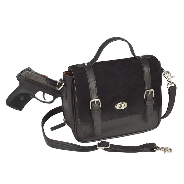 Satchel Mini School Girl, Cowhide with Suede