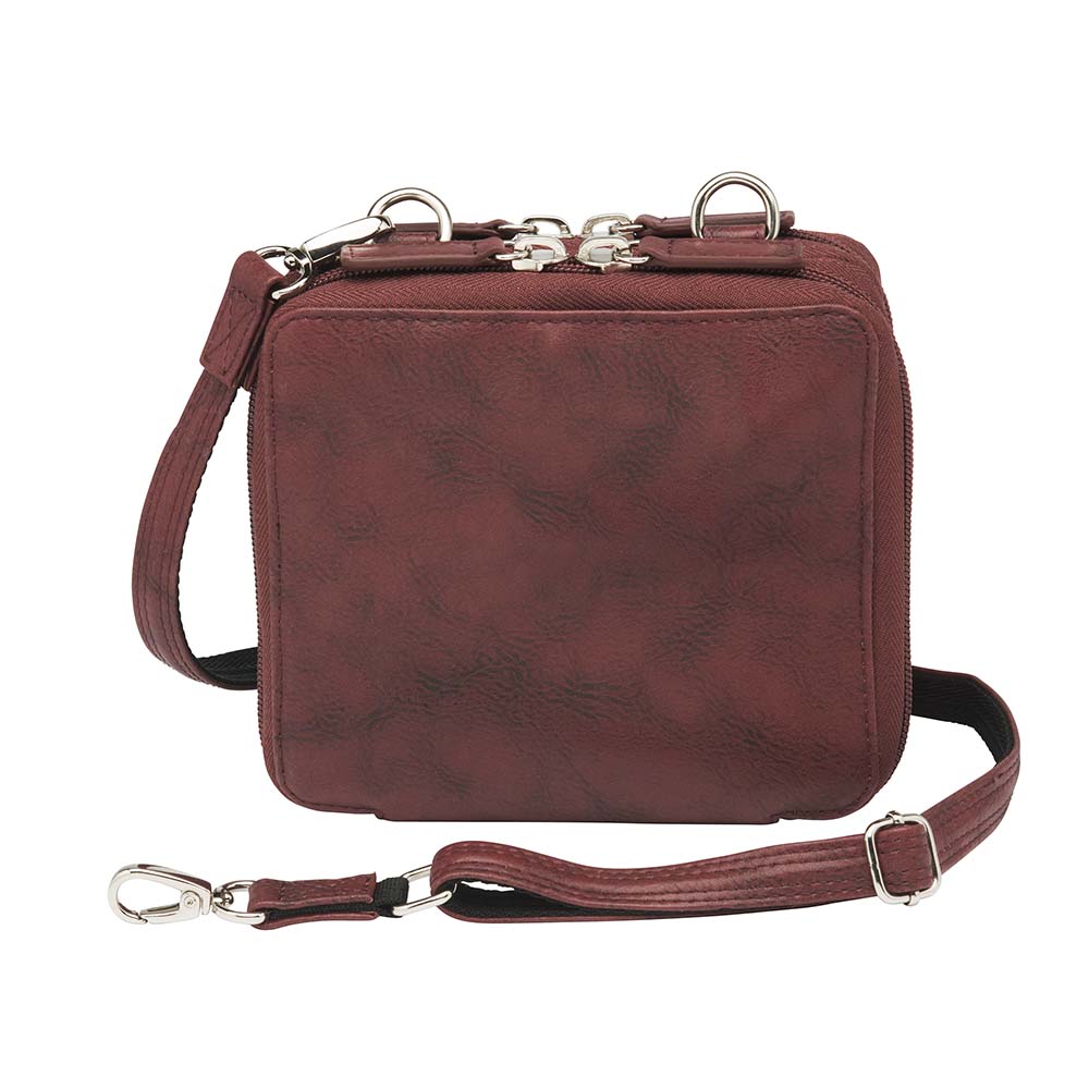 Crossbody Holster Wallet, Washable USA Cowhide