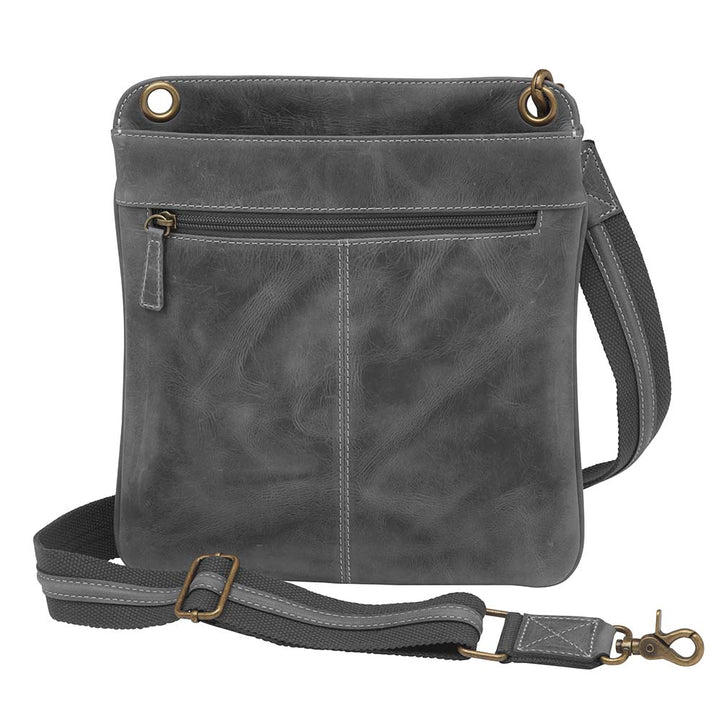 Crossbody Flat Sac, Distressed Buffalo