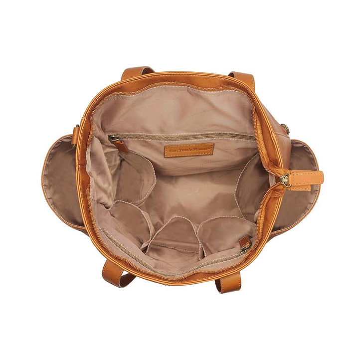 Oversized Travel Tote, Washable USA Cowhide