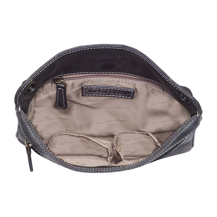 Crossbody Flat Sac, Distressed Buffalo