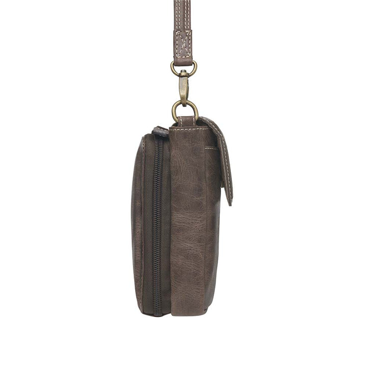 Crossbody Phone Pouch, Distressed Buffalo